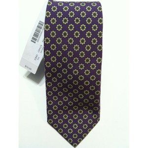 NWT $74.50 J.CREW MENS NEW PURPLE 100%SILK CLASSIC NECK TIE WIDTH:3"